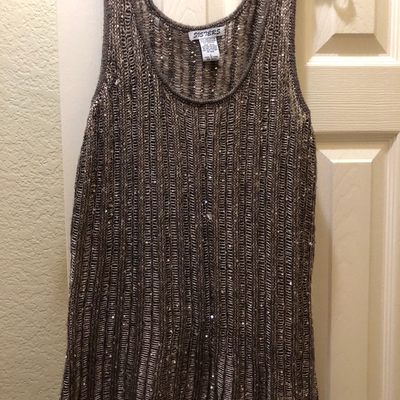 Sequin sweater sleeveless - Picture 5 of 5